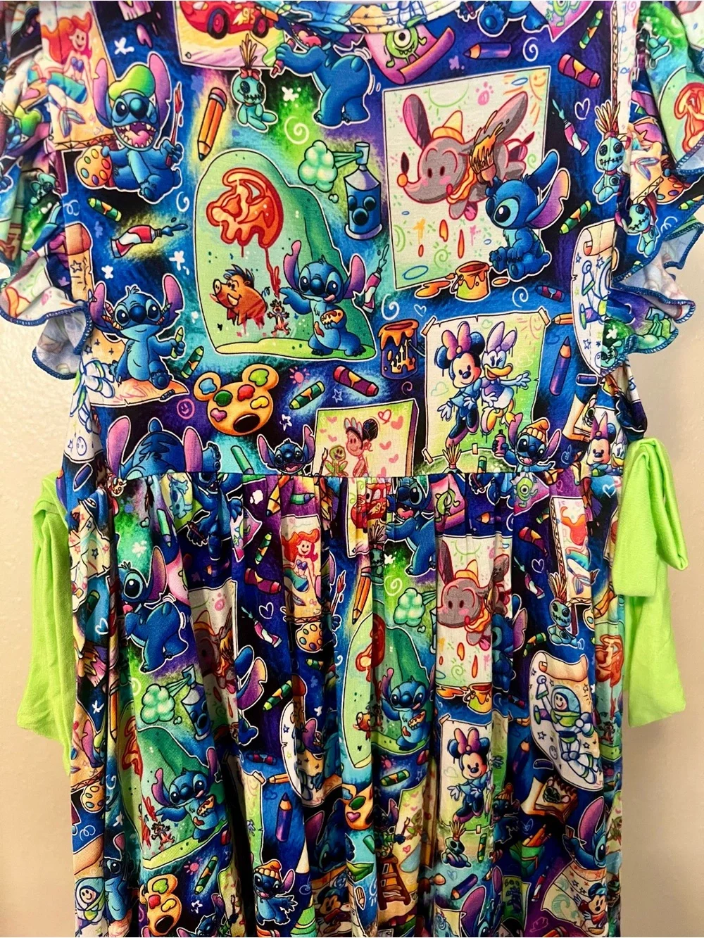 5/6 Sticky Frog Stitch Peplum & Shorts